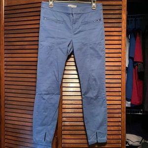 Dusty blue crop LOFT pants